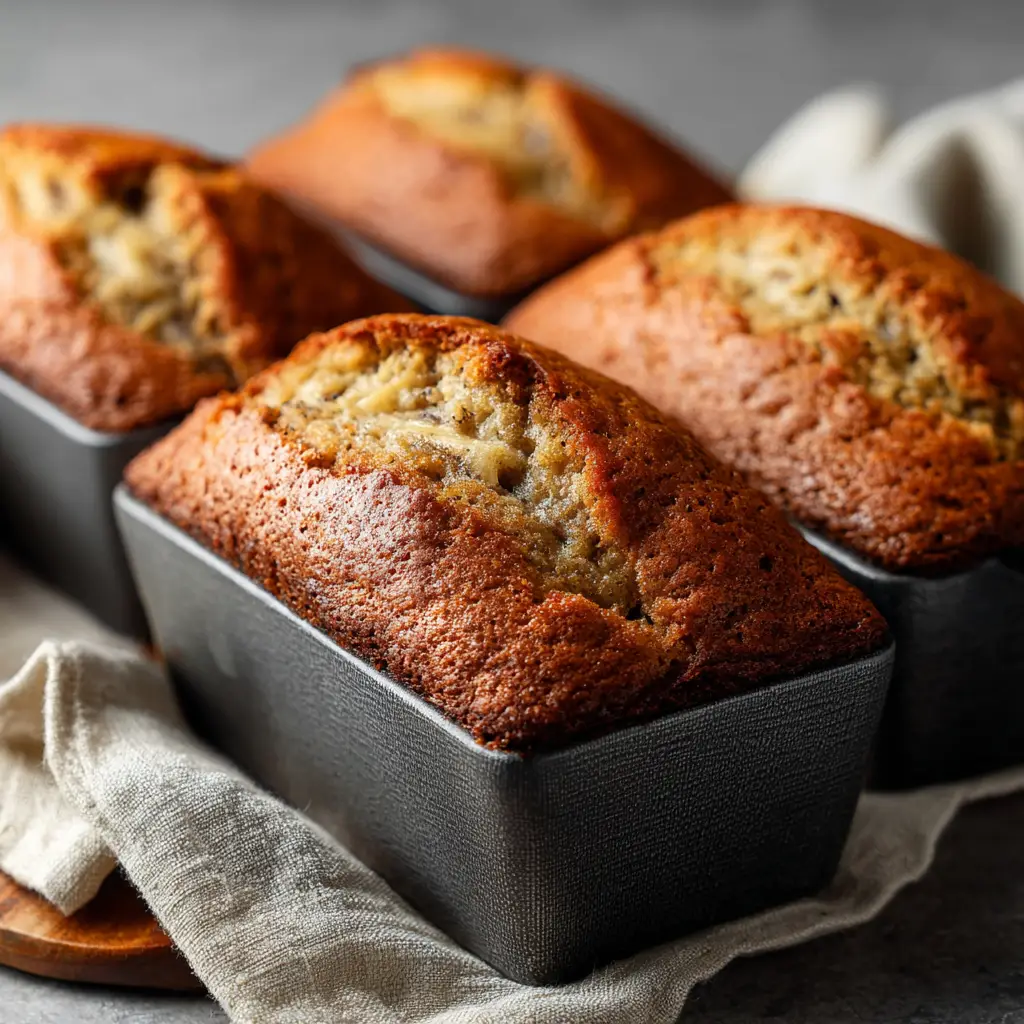 Mini Banana Bread Loaves