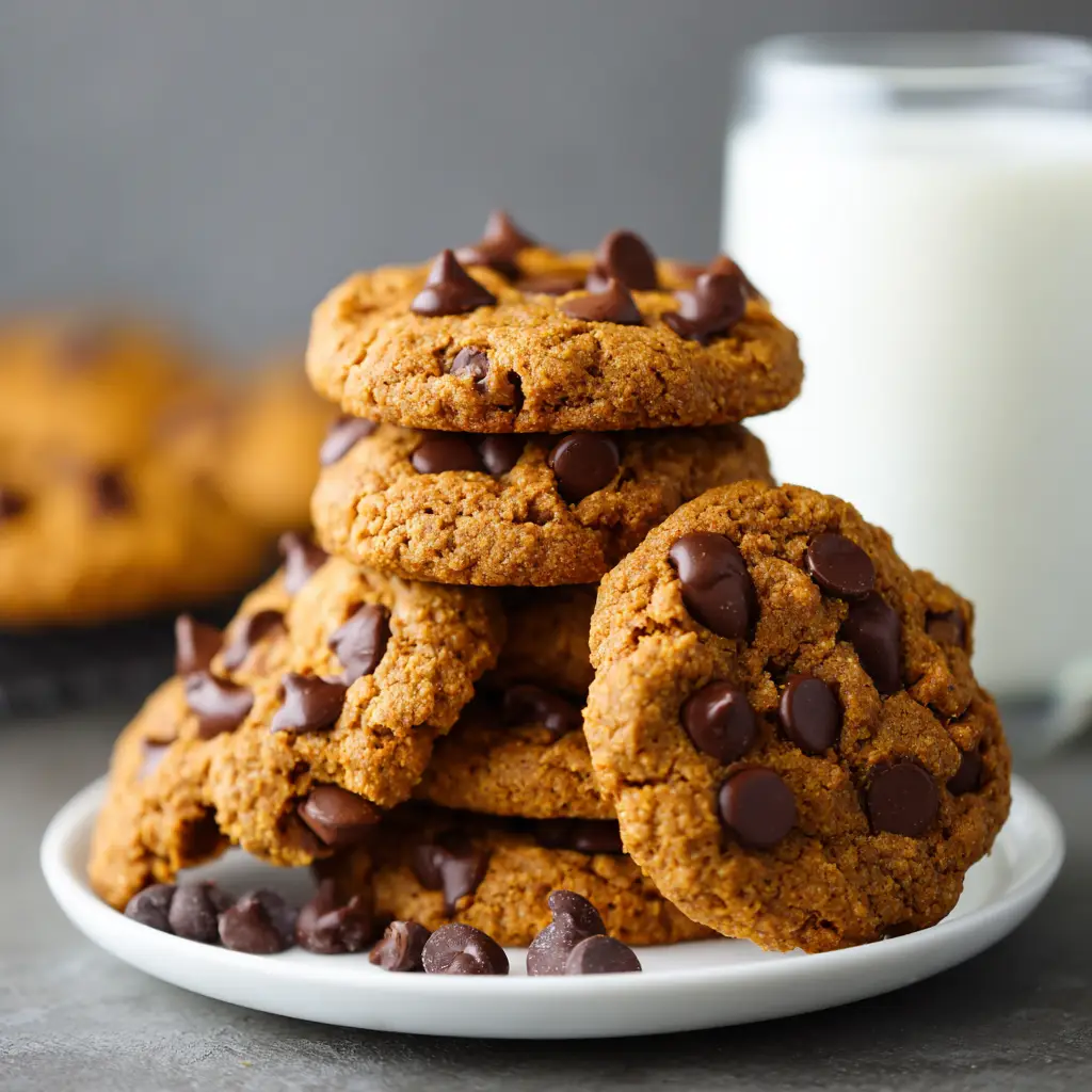 Pumpkin Spice Chocolate Chip Cookies