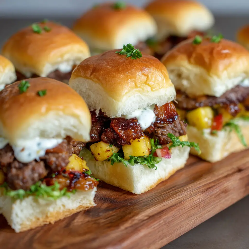 Cheeseburger Hawaiian Roll Sliders