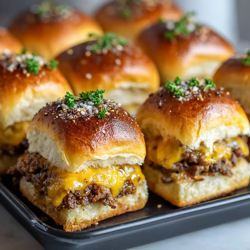 Cheeseburger Hawaiian Roll Sliders