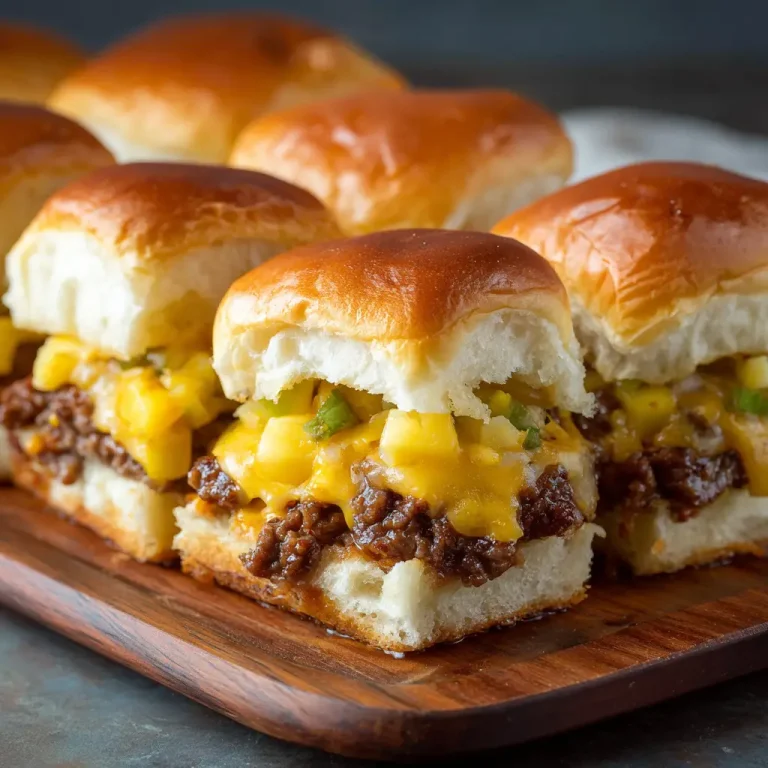 Cheeseburger Hawaiian Roll Sliders