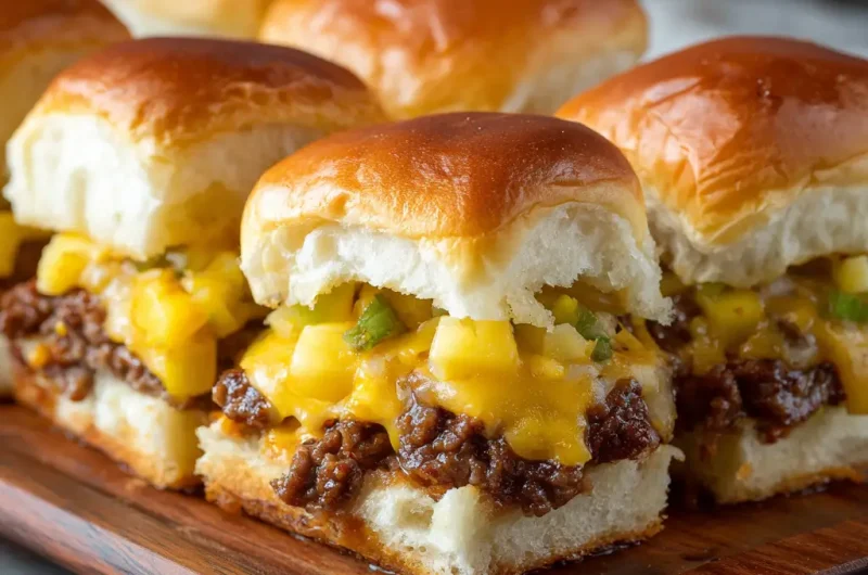 Cheeseburger Hawaiian Roll Sliders