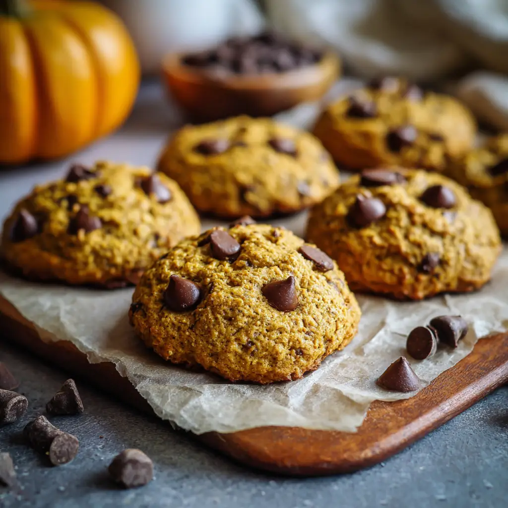 Chewy Pumpkin Chocolate Chip Cookies