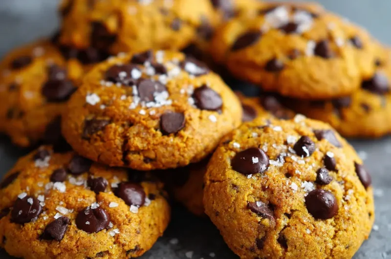 Chewy Pumpkin Chocolate Chip Cookies