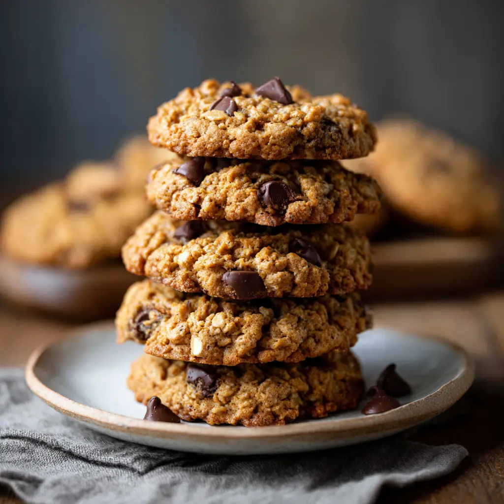 Peanut Butter Oatmeal Chocolate Chip Cookies