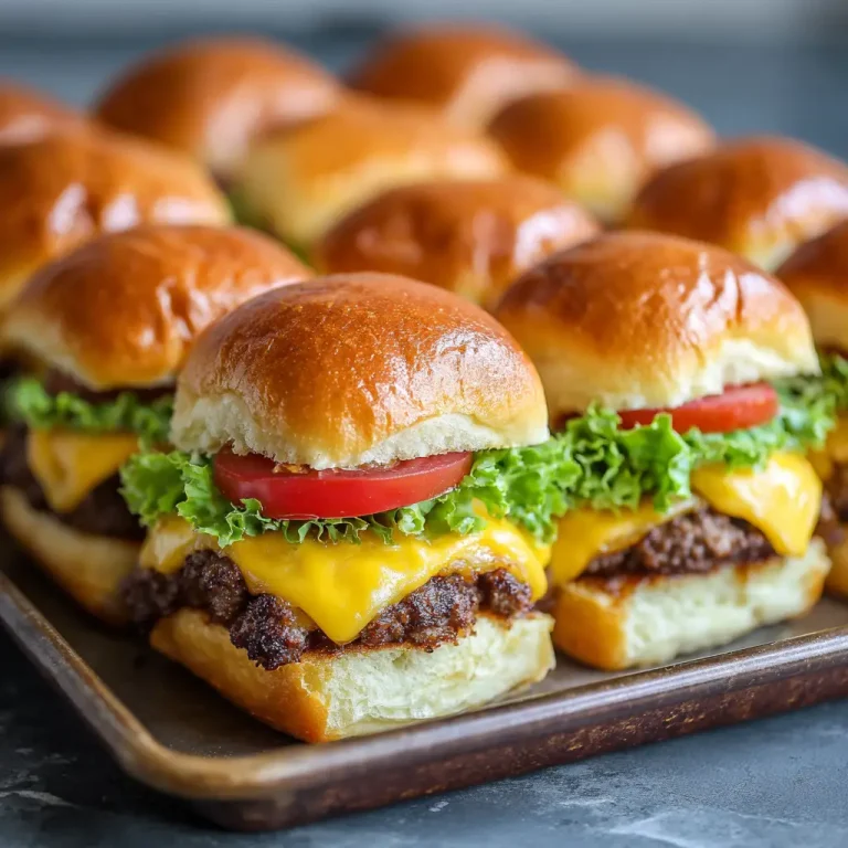 Sheet Pan Cheeseburger Sliders