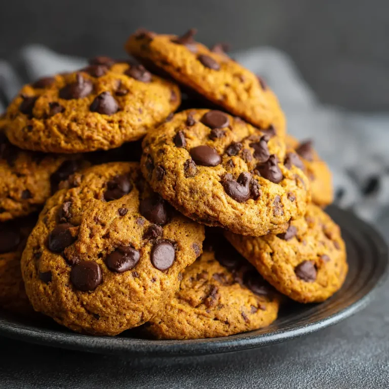 Vegan Pumpkin Chocolate Chip Cookies