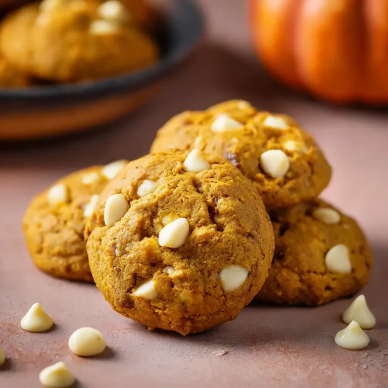 white chocolate chip pumpkin cookies