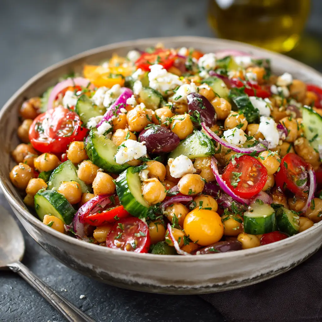 Mediterranean Chickpea Salad Recipe