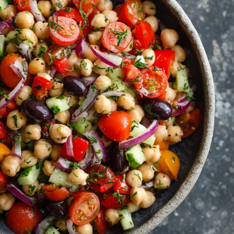 Mediterranean Chickpea Salad Recipe