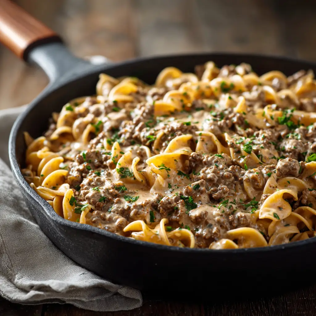 Ground Beef Stroganoff Recipe